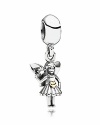 PANDORA's whimsical fairy charm features magic wand detailing and 14K gold heart accent that's sure to delight.