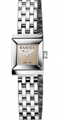 GUCCI Women's YA128501 G-Frame Quartz Brown Dial Watch