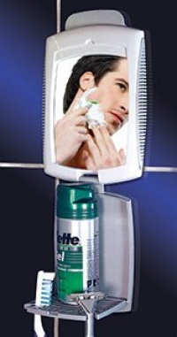 Fogless Travel Shower Shaving Mirror Caddy