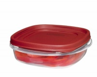 Rubbermaid 7J65 Easy Find Lid Square 3-Cup Food Storage Container