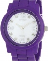 Sprout Women's ST5005MPPR Eco-Friendly Diamond Dial Purple Corn Resin Bracelet Watch