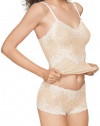 Wacoal Women's Embrace Lace Camisole, Naturally Nude/Ivory, X Large