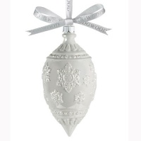 Wedgwood Holiday Snowflake Ornament White Luster