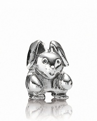 PANDORA's sterling silver bunny charm is a sweet harbinger of spring.