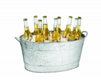 Tablecraft Remington Collection Galvanized Steel Beverage Tub, 9-1/2-Inch by 14-1/2-Inch by 23-Inch