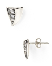 Inspired by floral thorns, this pair of white sapphire adorned stud earrings from Elizabeth and James are an edgy yet feminine choice. Wear them to punctuate every look.