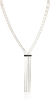 BCBGeneration Silver tone Chain Fringe Y-Shaped Necklace