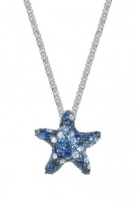 Effy Jewlery Balissima Splash Sapphire Starfish Pendant, 2.8 TCW