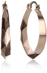 Elizabeth and James Geodisic 18k Rose Gold-Plated Hoop Earrings