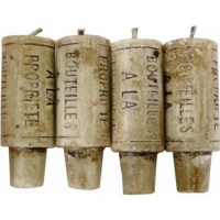 Wine Cork Candles - Gift Set of 4 (Fits any Wine Bottle) - Perfect Novelty Gift Item