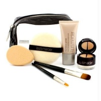 Flawless Make Up Kit - #No.3 Undercover Pot 3+ Foundation Primer 30ml+ 2x Brush+ Puff+ Sponge+ Bag (Unboxed) - 6pcs+1bag