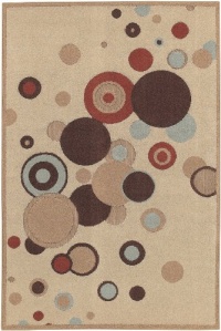 Mohawk Select Modern Age/Bubbles Machine Woven 5-Feet 3-Inch by 7-Feet 10-Inch Rug