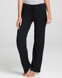 DKNY's comfortable lounge pants seamlessly transition from relaxing at home to running around town.