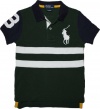 Polo Ralph Lauren Toddler Boy's Big Pony Bar Striped Polo, Green, 2/2T