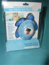 Blue TURTLE safety bathtub bath tub THERMOMETER Baby