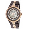 Kenneth Cole New York Men's KC9031 Automatic Brown Ion-Plating Rose Gold Transparent Clear Dial Watch