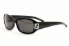 Fendi Women's Metal Logo Fs 350r Black Frame/Grey Lens Plastic Sunglasses