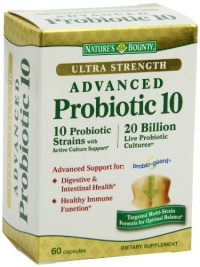 Nature's Bounty Ultra Probiotic 10, 60 Count