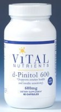 Vital Nutrients d-Pinitol 600 mg 60 Vegetarian Capsules