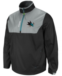 Put your San Jose Sharks pride on display with this NHL jacket from Reebok.