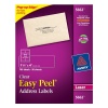 Avery 5662 Easy Peel 1-1/3 x 4 Clear Address Labels, 700 Count