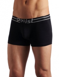 2(x)ist Mens Lift No Show Trunk, Black, Small