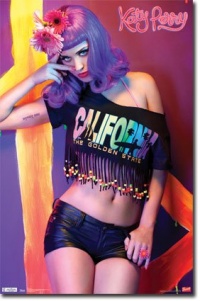 (22x34) Katy Perry Neon Music Poster Print