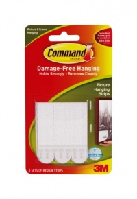 Command Medium Picture Hanging Strips, 3-Strip