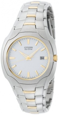 Citizen Men's BM6014-54A Eco-Drive Two-Tone Stainless Steel White Dial Watch