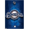 (22x34) Milwaukee Brewers Logo 2011 Sports Poster Print