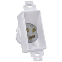 MIDLITE 4642-W Single Gang Décor Recessed Power Inlet