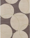 Area Rug 5x8 Rectangle Contemporary Ivory Beige Color - Surya Goa Rug from RugPal