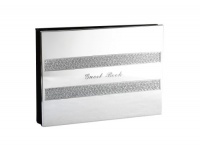 Hortense B. Hewitt Wedding Accessories Nickel-Plated Guest Book, Diamond Dust