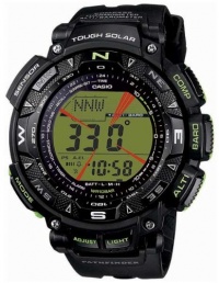 Casio Men's PAG240-1BCR Pathfinder Amazon Triple Sensor Solar Digital Watch