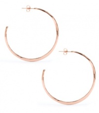 Gorjana Arc Large Hoops Rose Gold