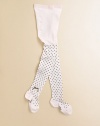 These pint-sized tights add an adorable touch to every outfit, with a dotted pattern, grosgrain bow and mother-of-pearl adornment.Elastic waistband80% cotton/19% polyamide/1% elastaneMachine washMade in France