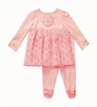 Sweet Heart Rose Baby-Girls Infant Soutache Legging Set, Pink, 24 Months