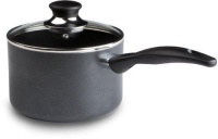 T-fal A8572494 Specialty Nonstick 3-Quart Handy Pot Sauce Pan with Glass Lid Dishwasher Safe Cookware, Gray