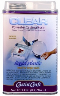 Environmental Technology 32-Ounce with 1/2-Ounce Catalyst Casting' Craft Polyester Casting Resin, Clear