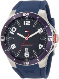 Tommy Hilfiger Men's 1790862 Sport Bezel and Silicon Strap Watch