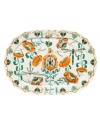 A breath of fresh air, Iittala's collection of Korento oval serving platters feature sleek everyday porcelain bustling with the busy dragonflies and lively blooms of summer. The serving plates are microwave, freezer and oven safe.