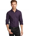 A small dot pattern gives this Kenneth Cole New York button down big style.