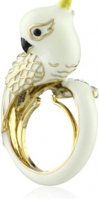 Juicy Couture Palm Beach Poolside Cockatoo White Ring, Size 7