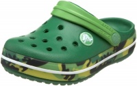 Crocs Crocband Dino Camo Clog (Toddler/Little Kid),Kelly Green/Lime,8-9 M US Toddler