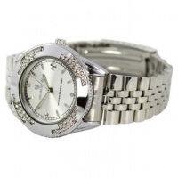 Charlie Jill Classic Elegant Women Watch in Pearl Blue Dial with Silver Stainless Steel Bracelet