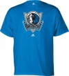 adidas Dallas Mavericks Blue Primary Logo T-shirt