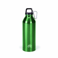 Design For Living 25-Ounce Stainless Steel Sports Bottle Clip, Green