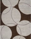 Surya G-5036 Goa Contemporary Area Rug, 5-Feet by 8-Feet, Bone