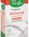 Pacific Natural Foods Organic Unsweetened Almond Beverage, Original, 32 Ounce Boxes (Pack of 12)