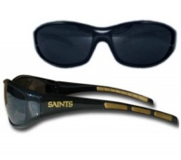 New Orleans Saints Sunglasses Plastic Screen Printed Team Logo Rubber Team Colored Accents